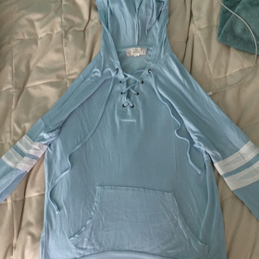 thin sweatshirt with corset